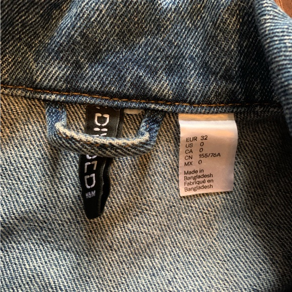 H&M Divided Jean Jacket Size 0 - Picture 8 of 10
